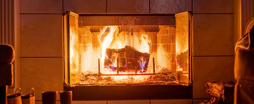 Mendota Hearth Landscape Fireplace Installation in Fremont, Nebraska