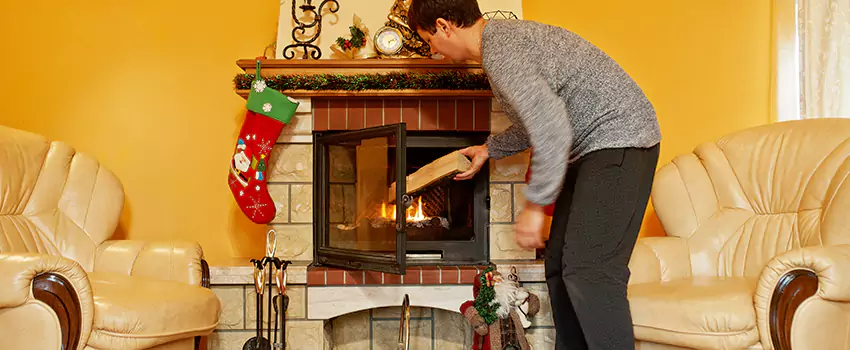 Rusted Metal Fireplace Restoration in Fremont, Nebraska